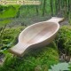 Elongated dish ash wood