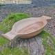 Elongated dish ash wood