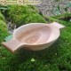 Elongated dish ash wood