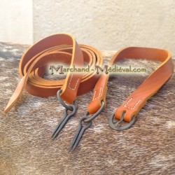 Viking shield guige : Leather shoulder strap