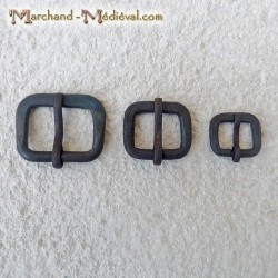 Viking rectangular forged iron buckles