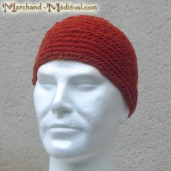 Medieval naalbinding wool cap