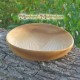 Round wooden dish