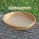 Round wooden dish