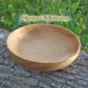 Round wooden dish