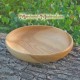 Round wooden dish
