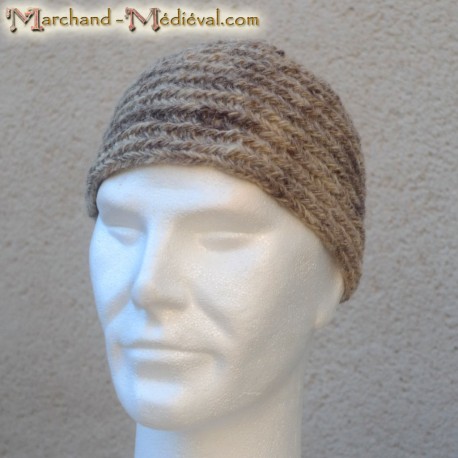 Medieval naalbinding wool cap