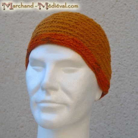 Medieval naalbinding wool cap