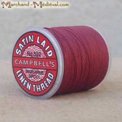 Satin Laid linen thread - Bordeaux
