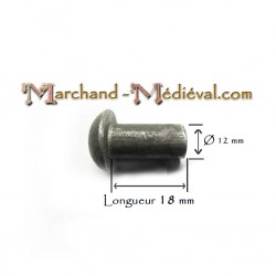 Steel solid rivet : Ø 12 mm