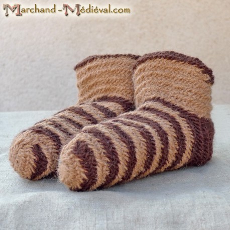 Naalbinding medieval sock 