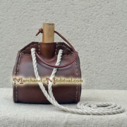 Leather flask