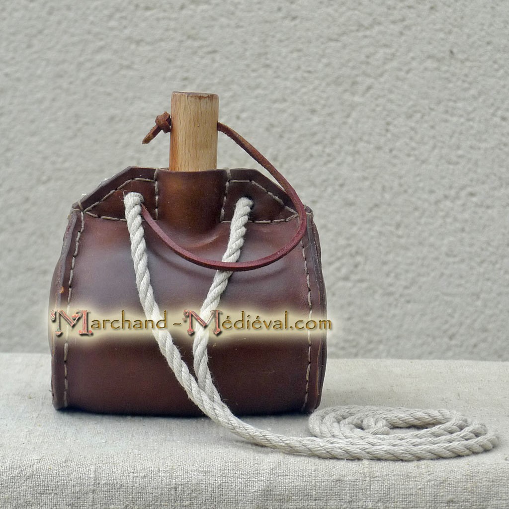 Medieval Leather Flask