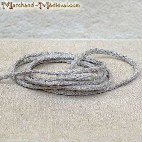 Braided linen rope
