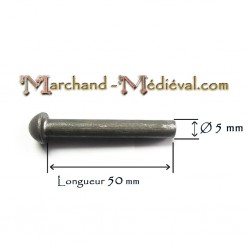 Rivets en acier : Ø 5 mm