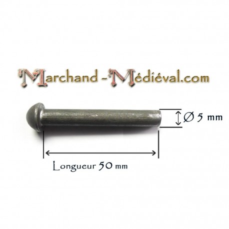 Rivets en acier : Ø 5 mm