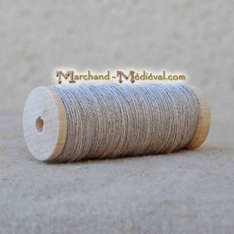 Natural flax yarn