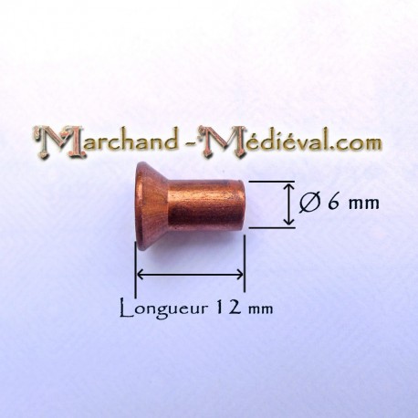 Remaches de cobre : Ø 4 mm