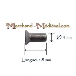 Stahlniete : Ø 4 mm