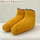 Naalbinding medieval sock 