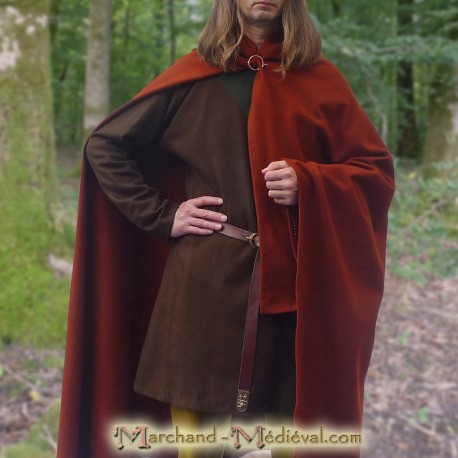 Cape rectangulaire en laine