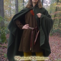 Medieval woollen rectangular cloak