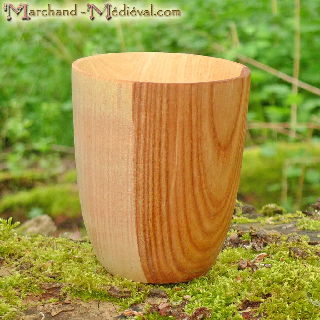 Gobelet En Bois Acouto - Calice Multifonction 150 Ml - Pour Vin, Café, Boissons - Design élégant En Bois Naturel