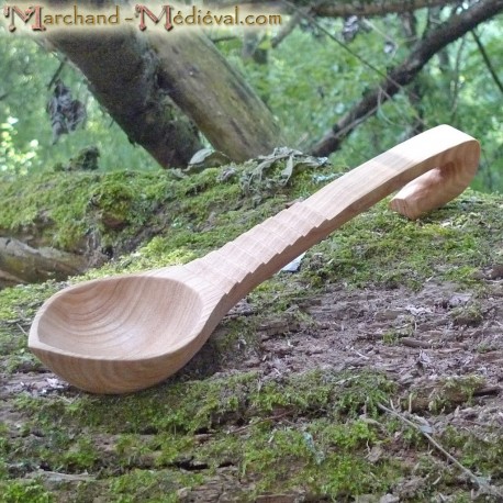 Large pot spoon birch wood 