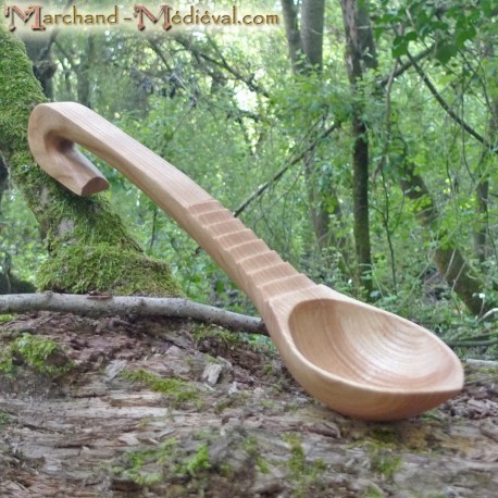 Large pot spoon birch wood 