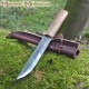 Cuchillo medieval : Roble rojo 