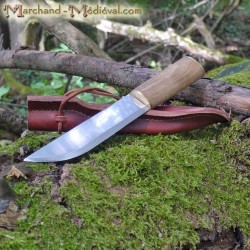 Cuchillo medieval - Nogal 