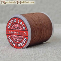 Satin Laid linen thread - Light brown 