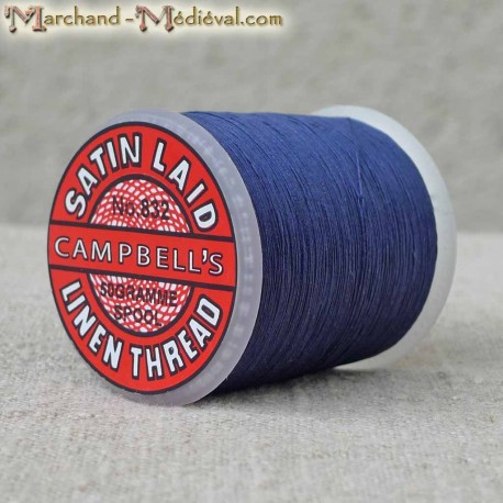 Satin Laid linen thread - Blue 