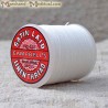 Bobine de fil de lin Satin Laid - Blanc