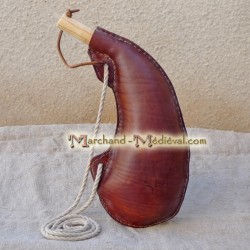 Wasserflasche aus Leder 